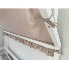Крыша и шторы для кроватки домика ТД-28