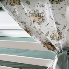 Крыша и шторы для кроватки домика ТД-43